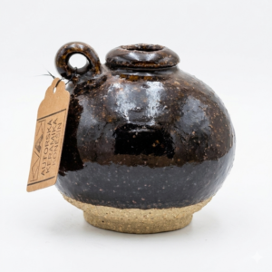 VÁZIČKA VĚTŠÍ šamot/dřevo